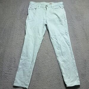 AG Adriano Goldschmied Womens The Prima Crop Skinny Jeans Mint Green‎ 30 R